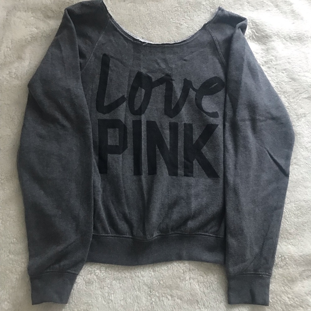 PINK crew neck sweatshirt